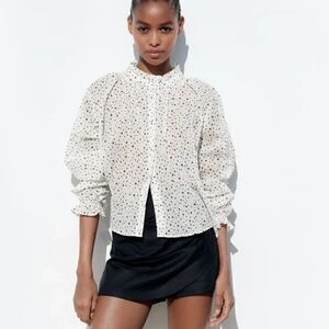 ZARA POLKA DOT BLOUSE